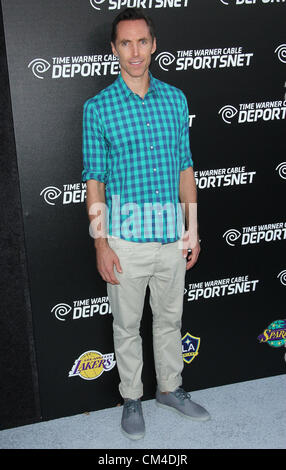 Oct. 1, 2012 - Los Angeles, California, U.S. - Steve Nash  attends  Launch Of Time Warner Cable Sportsnet Gala on 1st October 2012 Time Warner Cable Sports Studios,El  Segundo,CA.USA.(Credit Image: © TLeopold/Globe Photos/ZUMAPRESS.com) Stock Photo