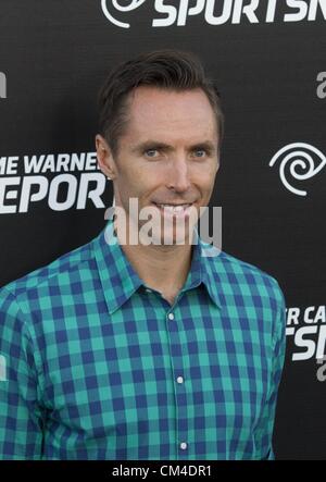 Oct. 1, 2012 - Los Angeles, California (CA, United States - Steve Nash of the Los Angeles Lakers attends a celebration of  Time Warner Cable Launch of Time Warner Cable Sportsnet And Time Warner Cable Deportes Networks at Time Warner Cable Sports Studios on October 1, 2012 in El Segundo, California. (Credit Image: © Ringo Chiu/ZUMAPRESS.com) Stock Photo