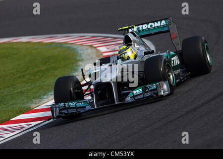 Suzuka, Japan. 5th October 2012. Nico Rosberg (Mercedes),  OCTOBER 5, 2012 - F1 :  during the Japan Formula One Grand Prix practice session at the Suzuka Circuit in Suzuka, Japan.   (Photo by AFLO SPORT) Stock Photo