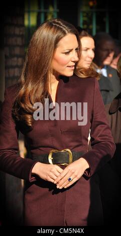The Duchess of Cambridge visiting  Elswick Park in Newcastle on Wednesday 10th October2012 Stock Photo