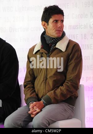 Oct. 11, 2012 - Manhattan, New York, U.S. - Beastie Boys' MIKE D looks on as Madison Square Garden celebrates great moments in the Arena's more than 130 year history with an event on Thursday, October 11, 2012 at Madison Square Park, the location of the original and second Garden arenas. (Credit Image: © Bryan Smith/ZUMAPRESS.com) Stock Photo