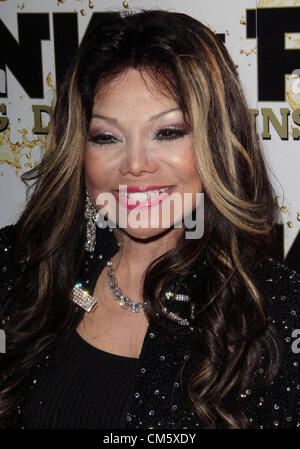 Oct. 11, 2012 - Los Angeles, California, U.S. - Latoya  Jackson  attends  Mr. Pink Ginseng Drink Launch Party on 11th  October 2012  Beverly Wilshire Hotel,Beverly Hills,CA.USA.(Credit Image: © TLeopold/Globe Photos/ZUMAPRESS.com) Stock Photo