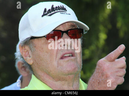 Oct. 13, 2012 - Los Angeles, California, U.S. - Jack Nicholson  attends  The 41st Annual  Los Angeles Police Celebrity Golf Tournament on 13th  October 2012  Rancho Park Golf Course,West Los Angeles,CA.USA.(Credit Image: © TLeopold/Globe Photos/ZUMAPRESS.com) Stock Photo