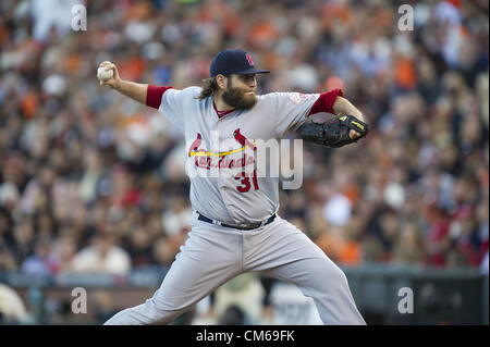 St. Louis Cardinals Lance Lynn (31) during a game against the Pittsburgh  Pirates on July 30, 2013 at PNC Park in Pittsburgh, PA. The Pirates beat  the Cardinals 2-1.(AP Photo/Chris Bernacchi Stock