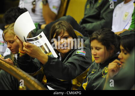 CAPE TOWN, SOUTH AFRICA: Paralympic athlete Natalie du Toit during a special sitting in the National Assembly in Parliament on October 16, 2012 in Cape Town, South Africa. Parliament paid tribute to the Paralympians who bagged 29 medals, 8 of which were gold, during the Paralympic Games in London. (Photo by Gallo images / Foto24 / Michael Hammond) Stock Photo