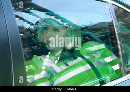 17th October 2012. Westminster London UK.   Theresa May leaves the House of Commons after Prime Minister's Questions. Theresa May is the Home Secretary and Conservative Party Member of Parliament Maidenhead. Credit:  amer ghazzal / Alamy Live News Stock Photo