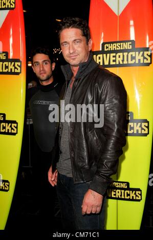 Los Angeles, California. 18th October 2012. Gerard Butler at arrivals for CHASING MAVERICKS Premiere, Pacific's The Grove Stadium 14, Los Angeles, CA October 18, 2012. Photo By: Elizabeth Goodenough/Everett Collection Stock Photo