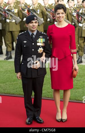 Oct. 20, 2012 - Luxembourg, Spain - attend a Religious wedding of HRH Guillaume the Hereditary Grand Duke and Countess Stephanie de Lannoy at Cathedral of Notre-Dame de Luxembourg on October 20, 2012 in Luxembourg (Credit Image: © Jack Abuin/ZUMAPRESS.com) Stock Photo