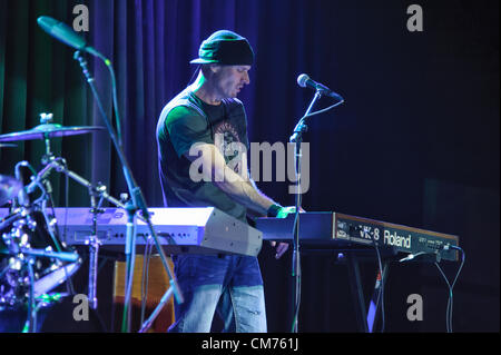 LINCOLN, CA – October 19: Dave Robbins of Country rock band The Outlaws perform at Thunder Valley Casino Resort in Lincoln, California on October 19th, 2012 Stock Photo