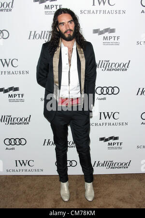 Oct. 20, 2012 - Los Angeles, California, U.S. - Russell  Brand  attends  2nd Annual Reel Stories,Real Lives  on 20th  October 2012,Milk Studios Los Angeles,CA.USA.(Credit Image: © TLeopold/Globe Photos/ZUMAPRESS.com) Stock Photo