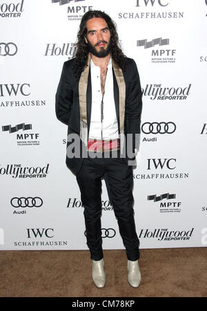 Oct. 20, 2012 - Los Angeles, California, U.S. - Russell  Brand  attends  2nd Annual Reel Stories,Real Lives  on 20th  October 2012,Milk Studios Los Angeles,CA.USA.(Credit Image: © TLeopold/Globe Photos/ZUMAPRESS.com) Stock Photo