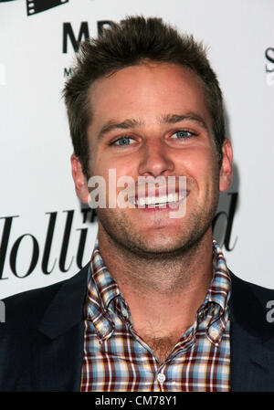 Oct. 20, 2012 - Los Angeles, California, U.S. - Armie Hammer  attends  2nd Annual Reel Stories,Real Lives  on 20th  October 2012,Milk Studios Los Angeles,CA.USA.(Credit Image: © TLeopold/Globe Photos/ZUMAPRESS.com) Stock Photo