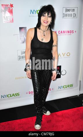 New York, USA. 23rd October 2012. Joan Jett at arrivals for A Night of New York Class Gala, Edison Ballroom, New York, NY October 23, 2012. Photo By: Gregorio T. Binuya/Everett Collection/Alamy Live News Stock Photo