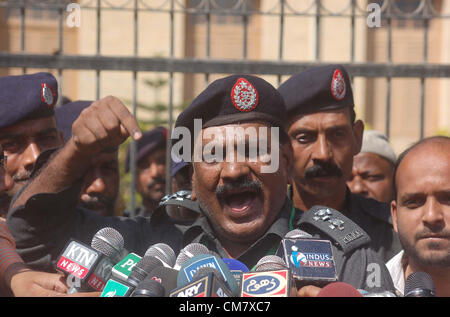 Police Station Aziz Bhatti Sub Inspector, Hyder Ali talks to media ...
