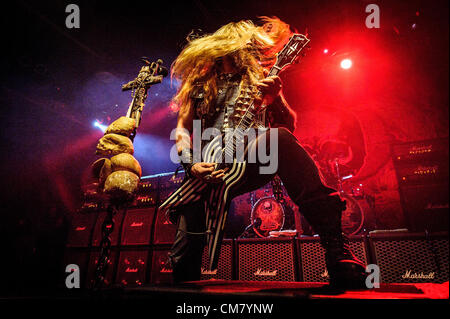 Oct. 24, 2012 - Toronto, Ontario, Canada - Lead singer/guitarist of American metal band Black Label Society, ZAKK WYLDE perfoms at Kool Hous in Toronto (Credit Image: © Igor Vidyashev/ZUMAPRESS.com) Stock Photo