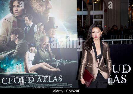 Zhu Zhu at arrivals for CLOUD ATLAS Premiere, Grauman's Chinese Theatre, New York, NY October 24, 2012. Photo By: Emiley Schweich/Everett Collection Stock Photo