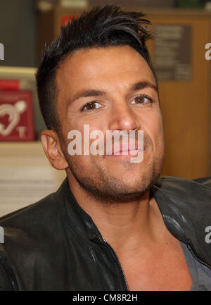 Peter Andre meets fans and signs copies of his new album 'Angels & Demons' at Sainsburys, London Colney, nr St Albans, Herts on October 29, 2012  Photo by Keith Mayhew/ Alamy live news. UK.  Stock Photo