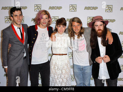 June 29, 2012 - Los Angeles, California, U.S. - GroupLove  attend  ASCAP's 27th Annual Film and Television Awards on the 28th June 2012 at The Beverly Hilton Hotel,Beverly Hills,CA,USA.(Credit Image: Â© TLeopold/Globe Photos/ZUMAPRESS.com) Stock Photo