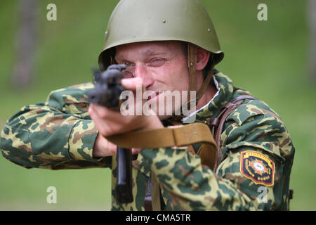 June 19, 2012 - Minsk, Russia - June 19,2012.Minsk,Belarus. Pictured: Belarus army combat training (Credit Image: © PhotoXpress/ZUMAPRESS.com) Stock Photo