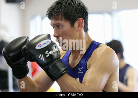 Yasuhiro Suzuki (JPN), July 4, 2012 - Boxing :  Japan National Team Training at Teiken Gym, Tokyo, Japan.  (Photo by Yusuke Nakanishi/AFLO SPORT) Stock Photo