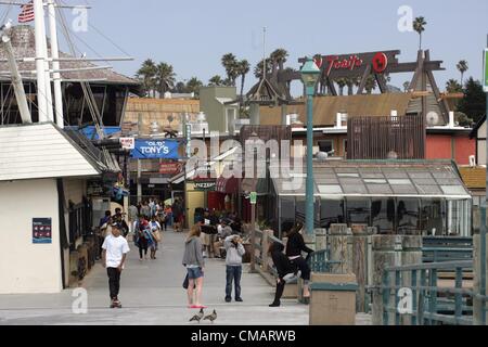 June 19, 2012 - Los Angeles, California (CA, United States - View of the Redondo Beach Pier (Credit Image: © Ringo Chiu/ZUMAPRESS.com) Stock Photo