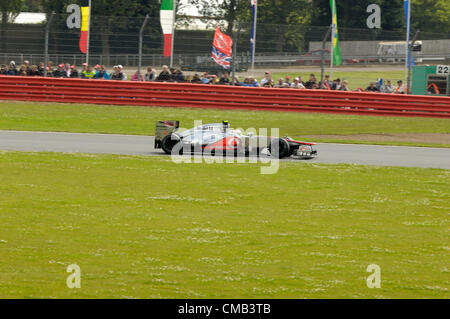 SILVERSTONE, UK, 8th July, 2012. Lewis Hamilton, Mclaren at the British Grand Prix Stock Photo