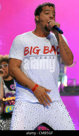 July 4,2012-Toronto,Ontario, Canada, REDFOO and LMFAO performing live in concert at Molson Amphoitheatre in Toronto for the Party Rocking 2012 Tour  .(Credit Image: Jeffrey GellerZUMAPRESS.com Stock Photo