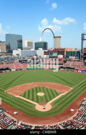 SAINT LOUIS, MO – JULY 7: Busch Stadium during game between the St. Louis Cardinals and the Miami Marlins on July 07, 2012 in Saint Louis, Missouri