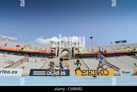 BARCELONA, Spain: Thursday 12 July 2012, Tamiris De Liz (Brazil) during the morning session of day 3 of the IAAF World Junior Championships at the Estadi Olimpic de Montjuic. Photo by Roger Sedres/ImageSA Stock Photo