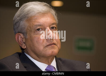 July 12, 2012 - Mexico, Distrito Federal, MEXICO - Mexican presidential candidate Andres Manuel Lopez Obrador filed on Thursday, July 12, 2012 a legal challenge seeking to invalidate Enrique Pena NietoÃƒÂ¢Ã¢â€šÂ¬Ã¢â€žÂ¢s July 1 victory, saying the Institutional Revolutionary Party (PRI) bought votes and violated the countryÃƒÂ¢Ã¢â€šÂ¬Ã¢â€žÂ¢s constitution. (Credit Image: © Antonio Nava/Prensa Internacional/ZUMAPRESS.com) Stock Photo