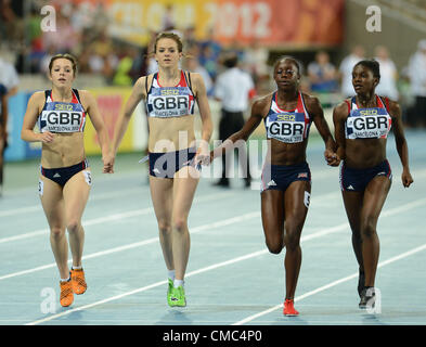 Great Britain's Dina Asher-Smith looks dejected after finishing Stock