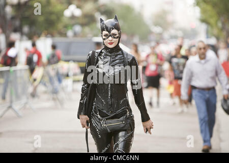 July 14, 2012 - San Diego, CA, US - Fans attending San Diego Comic-Con International 2012 dressed as their favorite characters. (Credit Image: © Daniel Knighton/ZUMAPRESS.com) Stock Photo