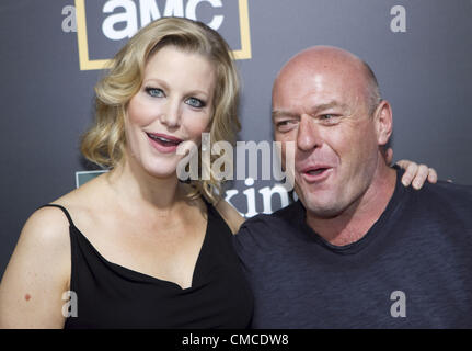 July 14, 2012 - San Diego, California, U.S - Actors Anna Gunn and Dean Norris     attends the premiere screening for the fifth and final season of AMC Emmy Award-winning series ''Breaking Bad'' on July 14, 2012 in San Diego, California. (Credit Image: © Susan J. Rose/Prensa Internacional/ZUMAPRESS.com) Stock Photo