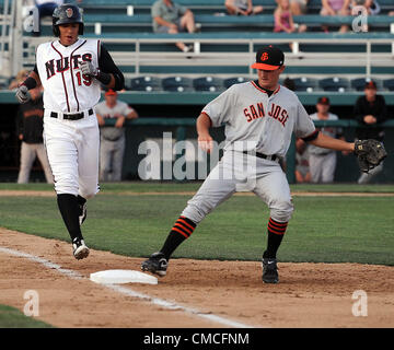 Modesto Nuts vs. San Jose Giants, John Thurman Field, Modesto, 13