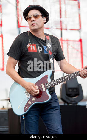 Jul. 12, 2012 - Raleigh, North Carolina; USA -  Singer / Guitarist TODD PARK MOHR of the band Big Head Todd and the Monsters performs live as part of the 2012 Last Summer on Earth Tour makes a stop at the Raleigh Amphitheatre. Copyright 2012 Jason Moore. (Credit Image: © Jason Moore/ZUMAPRESS.com) Stock Photo