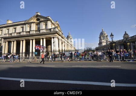 Greenwich - the Olympic Flame, London 21/07/2012 Stock Photo