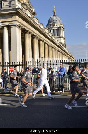 Greenwich - the Olympic Flame, London 21/07/2012 Stock Photo