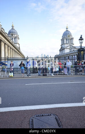 Greenwich - the Olympic Flame, London 21/07/2012 Stock Photo