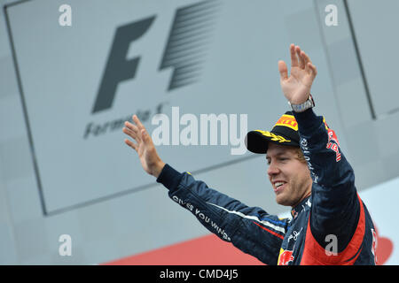 Second placed Red Bull driver Max Verstappen of the Netherlands ...