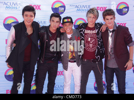 July 22, 2012 - Los Angeles, California, U.S. - IM5 arrives for the Teen Choice Awards 2012 at the Gibson Ampitheatre. (Credit Image: © Lisa O'Connor/ZUMAPRESS.com) Stock Photo