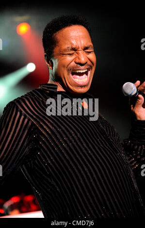July 22nd, 2012 - Los Angeles, California, USA - Musician-MARLON JACKSON on stage during The Jacksons' Unity Tour 2012 at the Greek Theater. Stock Photo
