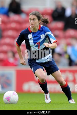 KAREN CARNEY GREAT BRITAIN & ARSENAL FC GREAT BRITAIN LADIES V SWEDEN LADIES RIVERSIDE STADIUM, MIDDLESBROUGH, ENGLAND 20 July 2012 GAN54786    WARNING! This Photograph May Only Be Used For Newspaper And/Or Magazine Editorial Purposes. May Not Be Used For Publications Involving 1 player, 1 Club Or 1 Competition  Without Written Authorisation From Football DataCo Ltd. For Any Queries, Please Contact Football DataCo Ltd on +44 (0) 207 864 9121 Stock Photo