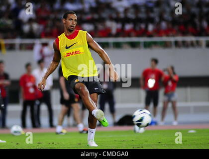 24.07.2012.  Shanghai, CHINA; Training session of Manchester United for the upcoming friendly match against Shanghai Shenhua on Wednesday during their China Tour. Rio Ferdinand. Stock Photo