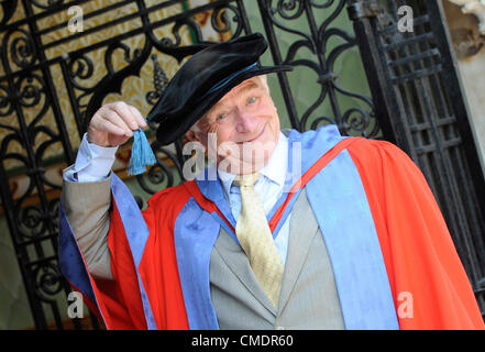 Brighton, UK. 26/07/2012. TV and radio presenter Zoe Ball described her father, broadcaster Johnny Ball, as “the best daddy in the world” as he was awarded and honorary Doctor of Science from the University of Brighton. Zoe was in the audience at the Brighton Dome today (26 July) as Johnny received his doctorate for his work in popularising science and mathematics. Zoe said: “Dad is so brilliant and clever and it is great he should be honoured by this university … my husband Norman (Fatboy Slim) was a student here so it’s kind of in the family. Hopefully, I’ll get to be a student here one day. Stock Photo