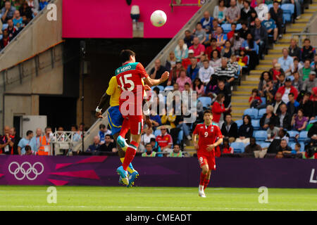 29.07.2012 Coventry, England. Nestor VIDRIO (Mexico) in action during the Olympic Football Men's Preliminary game between Mexico and Gabon from the City of Coventry Stadium Stock Photo
