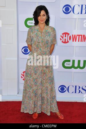 Carrie-Anne Moss at arrivals for CBS, The CW and Showtime Summer 2011 TCA Tour, 9900 Wilshire Blvd, Beverly Hills, CA July 29, 2012. Photo By: Dee Cercone/Everett Collection Stock Photo