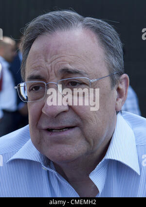 July 30, 2012 - Los Angeles, California, USA - Real Madrid president Florentino Perez at the UCLA campus in Los Angeles, California, Monday, 30 July 2012. Real Madrid arrived to face the LA Galaxy in a friendly game this week. (Credit Image: © Javier Rojas/Prensa Internacional/ZUMAPRESS.com) Stock Photo