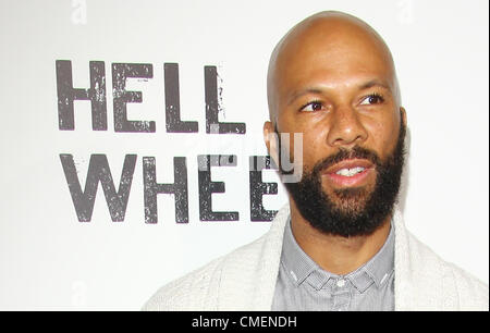 July 30, 2012 - Los Angeles, California, U.S. - Common   attends  ''Hell On Wheels'' Season 2 Premiere on 30th July 2012  at  The Paley Center for Media,Los Angeles.CA,USA.(Credit Image: Â© TLeopold/Globe Photos/ZUMAPRESS.com) Stock Photo