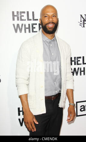 July 30, 2012 - Los Angeles, California, U.S. - Common   attends  ''Hell On Wheels'' Season 2 Premiere on 30th July 2012  at  The Paley Center for Media,Los Angeles.CA,USA.(Credit Image: Â© TLeopold/Globe Photos/ZUMAPRESS.com) Stock Photo