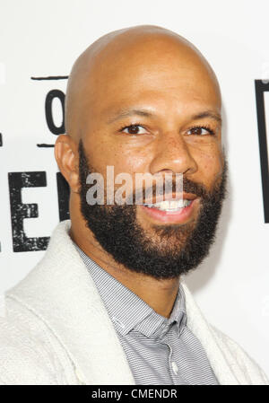 July 30, 2012 - Los Angeles, California, U.S. - Common   attends  ''Hell On Wheels'' Season 2 Premiere on 30th July 2012  at  The Paley Center for Media,Los Angeles.CA,USA.(Credit Image: Â© TLeopold/Globe Photos/ZUMAPRESS.com) Stock Photo